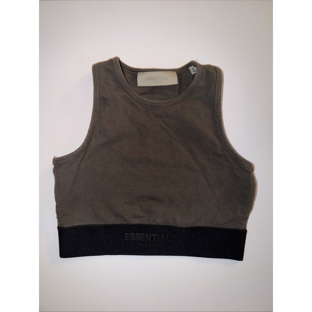 Fear of God ESSENTIALS Women's Sport Tank‎ Crop Gray Size S Small